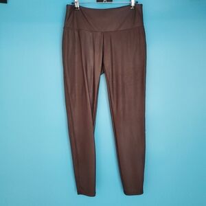 Time And Tru Brown Leggings Size Large (12-14) Mid Rise